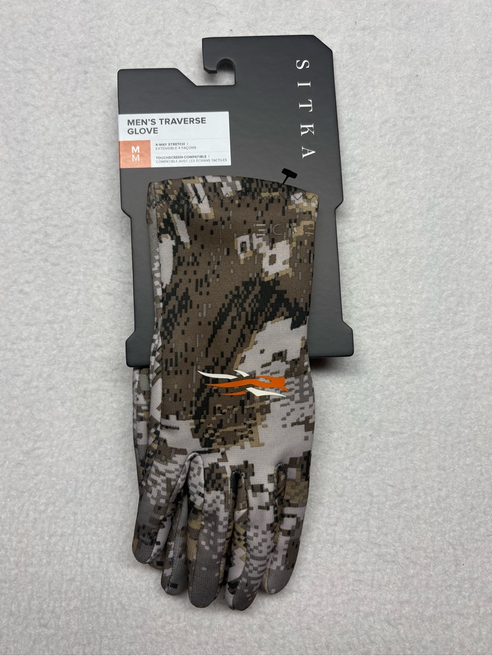 NEW - SITKA Traverse Mens M Optifade Elevated II Gloves Hunting Goretex Touch